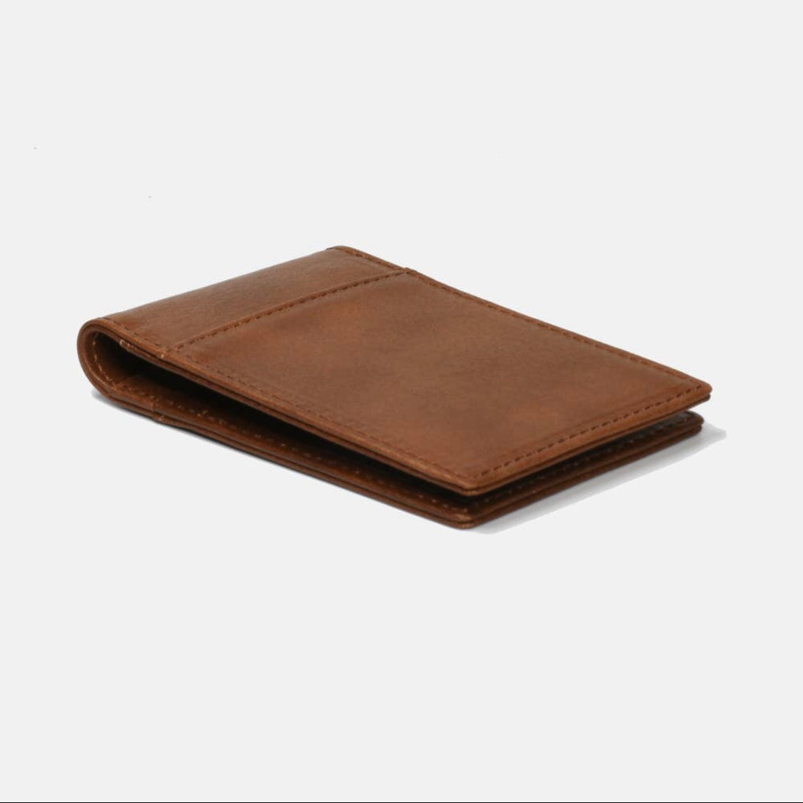 Dual Back Pockets Slim Bi-fold - Brown